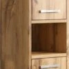 Badplaats Badkamerkast Nemo 32 Cm X 29 Cm X 167 Cm - Eiken - Staande Kolomkast Met Twee Deuren -Badkamer Producten Winkel 261x1200