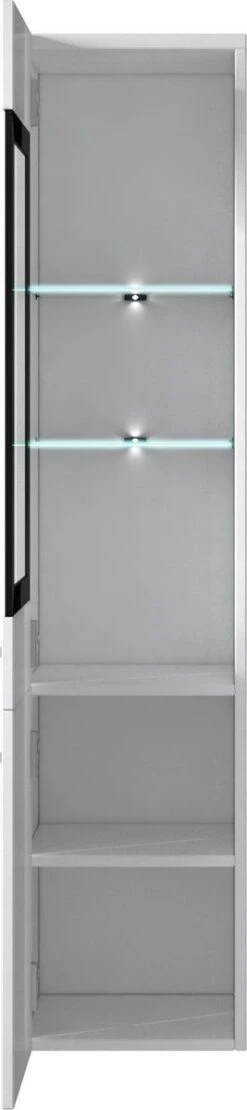 Badplaats Badkamerkast Rio 30 X 30 X 131 Cm - Wit Hoogglans - Hangende Kolomkast Met 2 Deuren -Badkamer Producten Winkel 267x1200 1