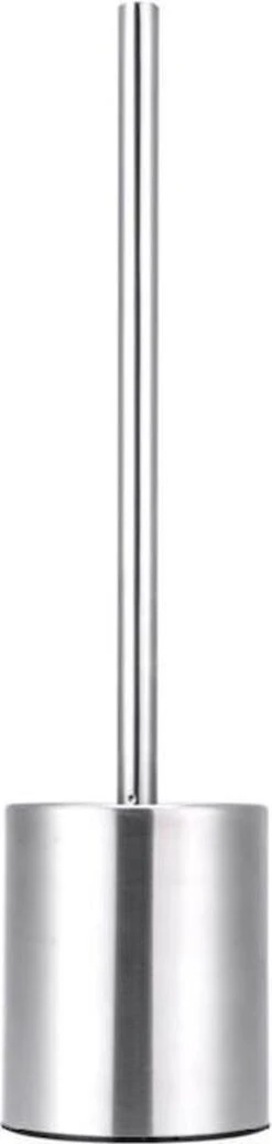 Merkloos Toiletborstel RVS - Wcborstel Rvs - RVS Toiletborstel In Houder - Toiletborstelhouder - Wc Borstel - Toiletborstel Met Houder Vrijstaand - RVS Geborsteld