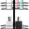 SensaHome Telescopisch Douche Rek Met 4 Lagen - Verstelbaar Bad / Douche Hoekrek Opbergrek - Uitschuifbaar Van 145-250 Cm - Zwart -Badkamer Producten Winkel 324x1200 4