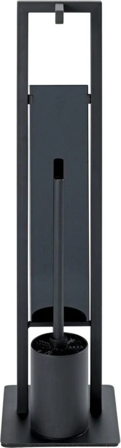 WENKO Toiletbutler Rivalta Zwart - Toiletborstel Met Houder, Toiletrolhouder En Reserverolhouder -Badkamer Producten Winkel 325x1200