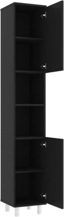 VidaXL Badkamerkast 30x30x179 Cm Spaanplaat Zwart -Badkamer Producten Winkel 355x1200 5