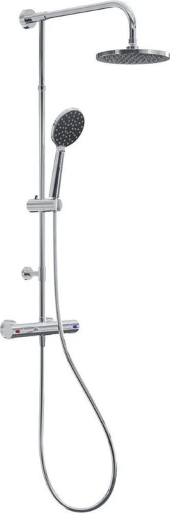 4bathroomz® Regendouche Chroom Met Thermostaatkraan - 20cm Douchekop -Badkamer Producten Winkel 399x1200