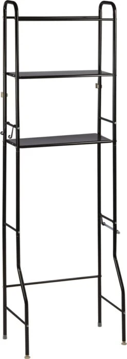 Alora Wc Opbergrek Tracy - Stellingkast Metaal - Opbergrek Metaal - Badkamerrek - Wc Kastje - Zwart -Badkamer Producten Winkel 424x1200 1