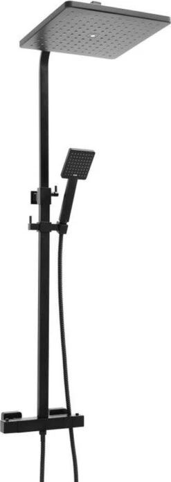 Doucheset Zwart - Met Regendouche 30cm - En Thermostaatkraan -Badkamer Producten Winkel 425x1200 1