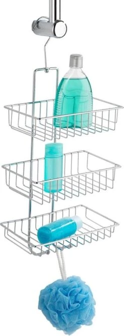 WENKO Doucherek Nivala 3-laags Chroom - Doucherek Zonder Boren - Doucherek Hangend 19 WENKO Doucherek Nivala 3-laags Chroom - Doucherek Zonder Boren - Doucherek Hangend -Badkamer Producten Winkel 444x1200 1