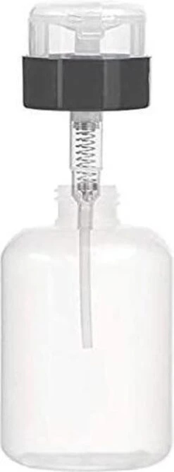 Doodadeals® Pompflesje - 2 Stuks X 220 Ml - Navulbaar - Pompfles - Pompflacon Leeg - 2x Pomp Dispenser - Voor Nagellak Remover - Make-up Remover - Alcohol -Badkamer Producten Winkel 444x1200 2