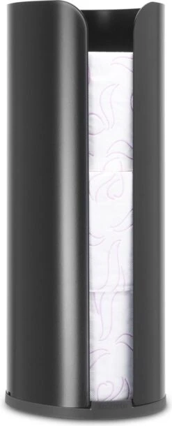 Brabantia ReNew Reserverolhouder - Matt Black -Badkamer Producten Winkel 486x1200 3