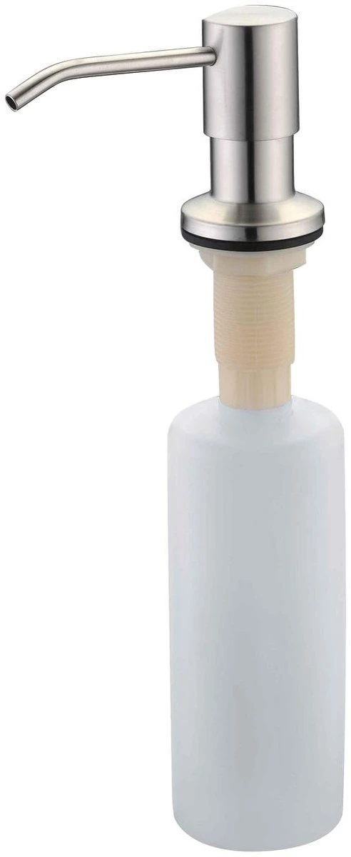 Mizzo Zeepdispenser 300ML - Zeeppompje - Inbouw Keukenblad - Gebogen Mond - RVS 5 Mizzo Zeepdispenser 300ML - Zeeppompje - Inbouw Keukenblad - Gebogen Mond - RVS - Afbeelding 3