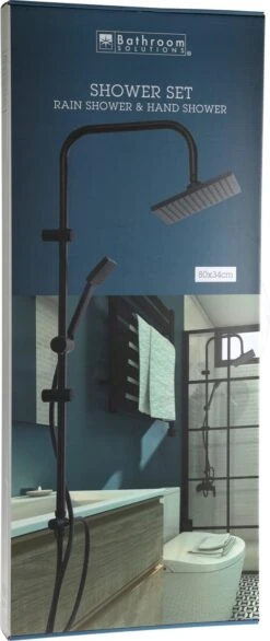 Relaxwonen - Regendouche Set Zwart Met Handdouche - Extra Stevig -Badkamer Producten Winkel 506x1200