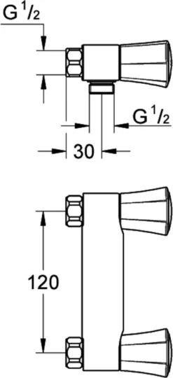 GROHE Costa L Douchekraan - Mengkraan - 12 Cm Hartafstand -Badkamer Producten Winkel 549x1200