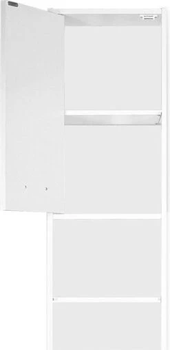 Casaria Badkamerkast - 6 Vakken/ 2 Deuren - Slank En Elegant - Wit -Badkamer Producten Winkel 584x1200 1