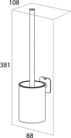 Tiger Colar - Toiletborstel Met Houder - Zwart 23 Tiger Colar - Toiletborstel Met Houder - Zwart -Badkamer Producten Winkel 617x1200 3