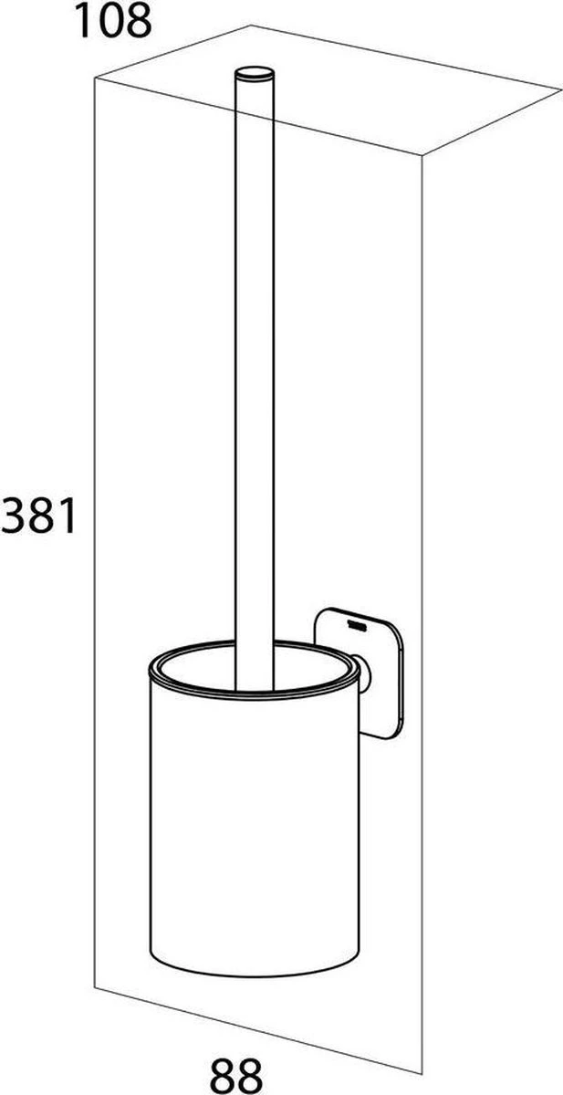 Tiger Colar - Toiletborstel Met Houder - Zwart 12 Tiger Colar - Toiletborstel Met Houder - Zwart - Afbeelding 10