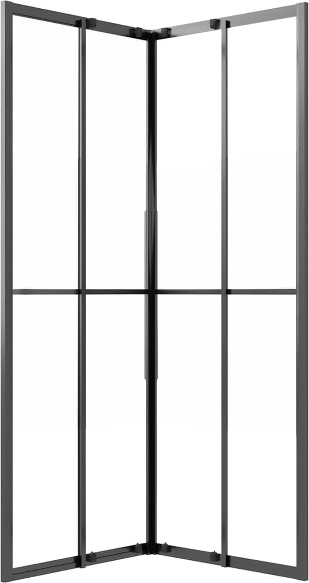 Furniture Limited - Douchecabine 70x70x180 Cm Mat ESG Zwart 9 Furniture Limited - Douchecabine 70x70x180 Cm Mat ESG Zwart - Afbeelding 7