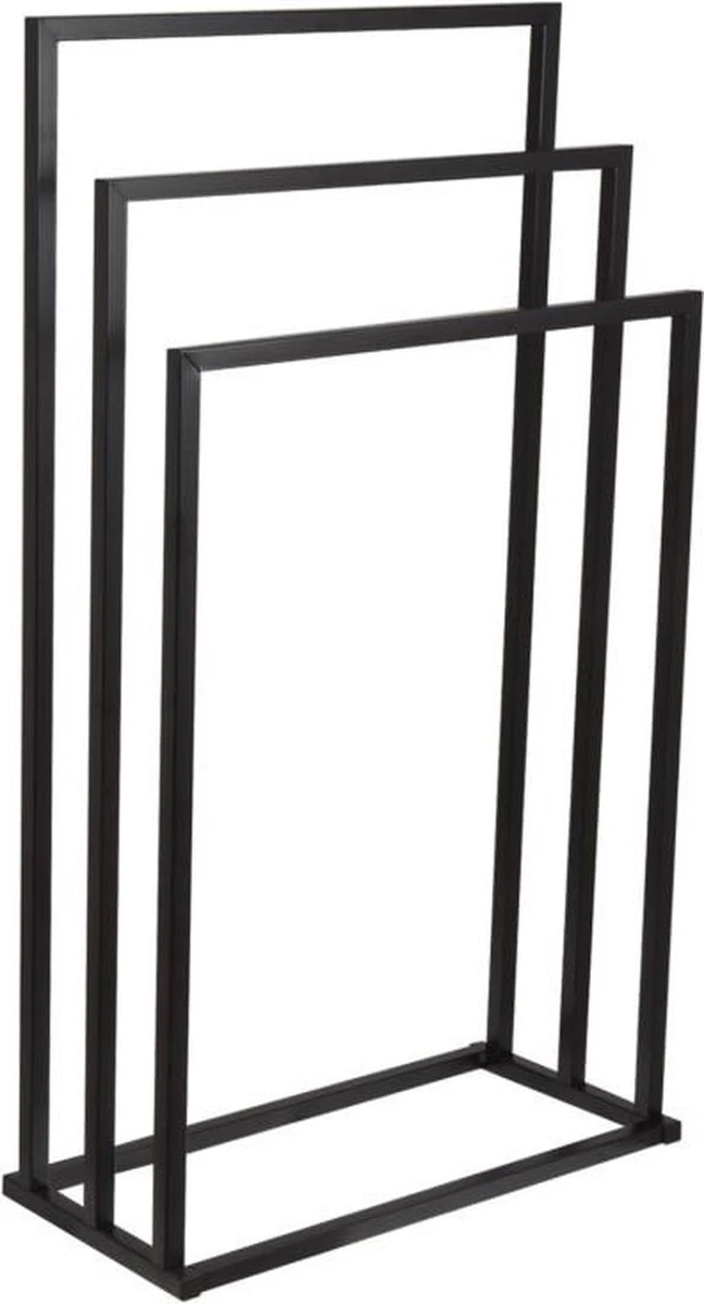 Badkamerhanger Handdoekenrek 3 Armen Zwart 4 Badkamerhanger Handdoekenrek 3 Armen Zwart - Afbeelding 2