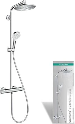 Hansgrohe Crometta S 240 Showerpipe - 1jet - Incl. Thermostaat - Chroom -Badkamer Producten Winkel 724x1200 1
