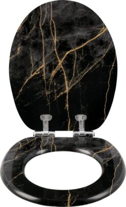 Kamyra® Toiletbril Met Softclose & Print - Toiletbrillen, WC Bril, Brillen, Toiletzitting - Zwart Marmer - 37.5x43.5 Cm 9 Kamyra® Toiletbril Met Softclose & Print - Toiletbrillen, WC Bril, Brillen, Toiletzitting - Zwart Marmer - 37.5x43.5 Cm -Badkamer Producten Winkel 729x1200