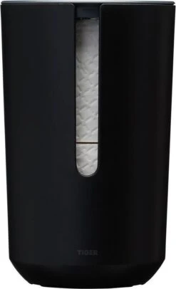 Tiger Tess - Reserverolhouder Met Deksel - Vrijstaand - Zwart / Antraciet