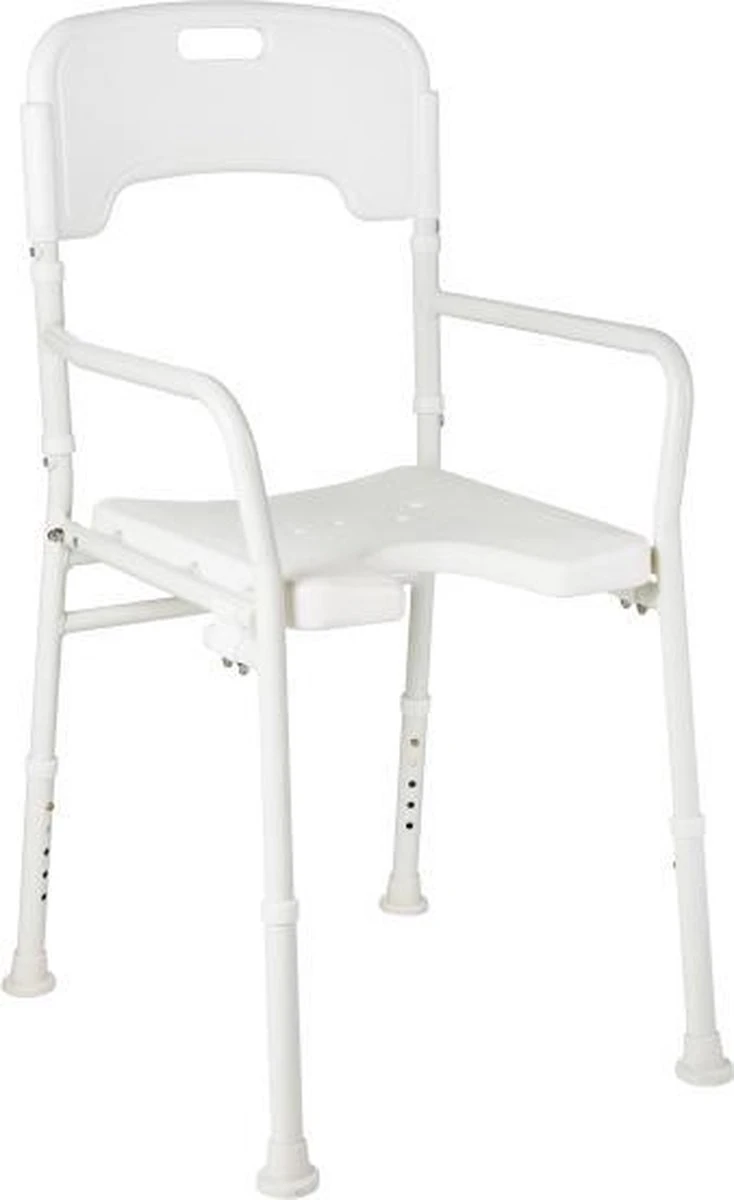 VITILITY Douchestoel - Opvouwbaar - Wit - Douchezitje 3 VITILITY Douchestoel - Opvouwbaar - Wit - Douchezitje