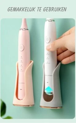 Happy Goodz Houder - Elektrische Tandenborstelhouder - GRIJS 1 Stuk - Flexibele Siliconen - Hangend Aan De Muur Zonder Boren - Geschikt Voor Oral-b & Philips Sonicare - Toothbrush Holder -Badkamer Producten Winkel 748x1200 3