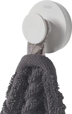 Tiger Urban - Handdoekhaak Groot (1x) - ø 5 Cm - Inclusief 2 Decorringen - Wit -Badkamer Producten Winkel 760x1200 5