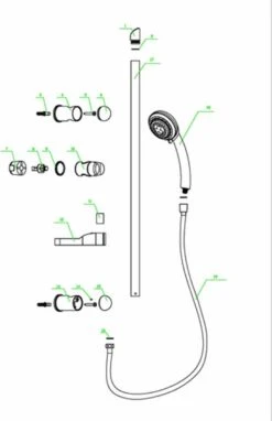 SCHÜTTE Fresh Doucheset Met Handdouche - 76 Cm Glijstang - 8 Standen - Chroom -Badkamer Producten Winkel 775x1200