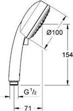GROHE Vitalio Comfort Douchekop III - Ø 10 Cm - 9,5 L/min -Badkamer Producten Winkel 789x1200