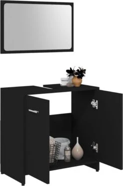 Decoways - Badkamermeubelset Spaanplaat Zwart -Badkamer Producten Winkel 790x1200 2