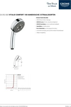 GROHE Vitalio Comfort Douchekop III - Ø 10 Cm - 9,5 L/min -Badkamer Producten Winkel 797x1200