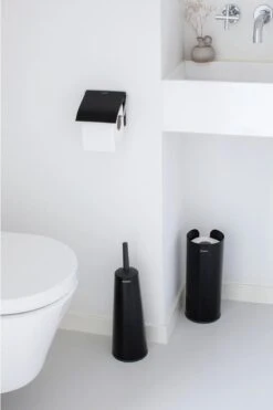 Brabantia ReNew Toiletaccessoires - 3-delig - Matt Black -Badkamer Producten Winkel 800x1200 50