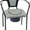 Toiletstoel Grijs Met Comfortabele Zitting En Emmer Met Deksel - Postoel - WC Stoel -Badkamer Producten Winkel 812x1200