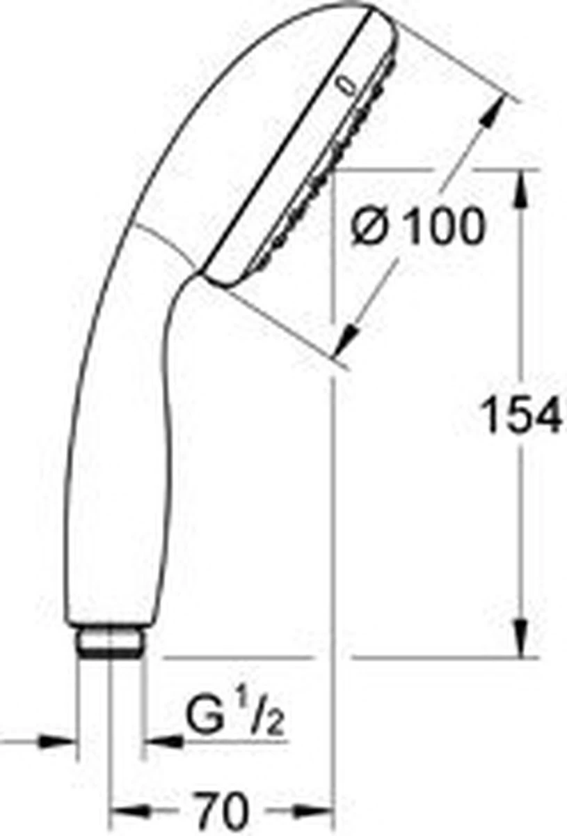 GROHE QuickFix Vitalio Start 100 Waterbesparende Douchekop - Ø 10 Cm - EcoJoy - 2 Straalstanden 18 GROHE QuickFix Vitalio Start 100 Waterbesparende Douchekop - Ø 10 Cm - EcoJoy - 2 Straalstanden - Afbeelding 16