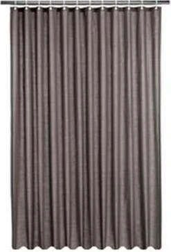 Papillon - Textiel Douchegordijn - Antraciet - 180x180 Cm