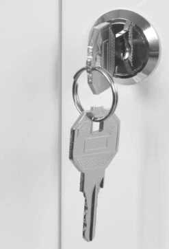 Jago - Afsluitbare XXL Medicijnkast Met 11 Vakken/Compartimenten - Staal - 2 Deuren - 53x53x20 Cm - Wit -Badkamer Producten Winkel 819x1200 1