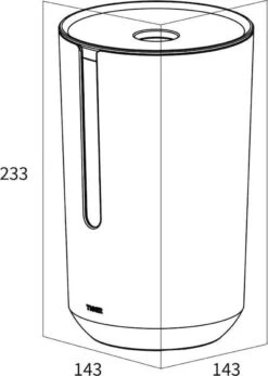 Tiger Tess - Reserverolhouder Met Deksel - Vrijstaand - Zwart / Antraciet -Badkamer Producten Winkel 855x1200 5