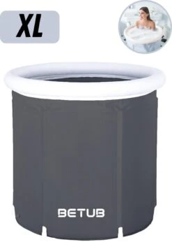 BETUB Zitbad Opvouwbare Badkuip Folding Bath Bathtub – Zit Zwembad – Ijsbad – Warm Bad – Ontspanning – Voor Onder De Douche – Tuin - Balkon Incl. Zitkussen -Badkamer Producten Winkel 857x1200