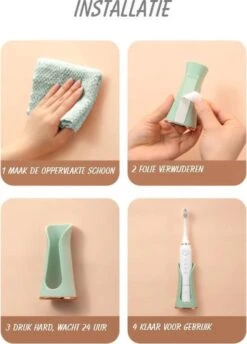 Happy Goodz Houder - Elektrische Tandenborstelhouder - GRIJS 1 Stuk - Flexibele Siliconen - Hangend Aan De Muur Zonder Boren - Geschikt Voor Oral-b & Philips Sonicare - Toothbrush Holder -Badkamer Producten Winkel 861x1200 4