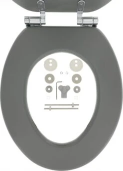 Tiger Baya - Toiletbril - WC Bril - MDF - Grijs -Badkamer Producten Winkel 867x1200