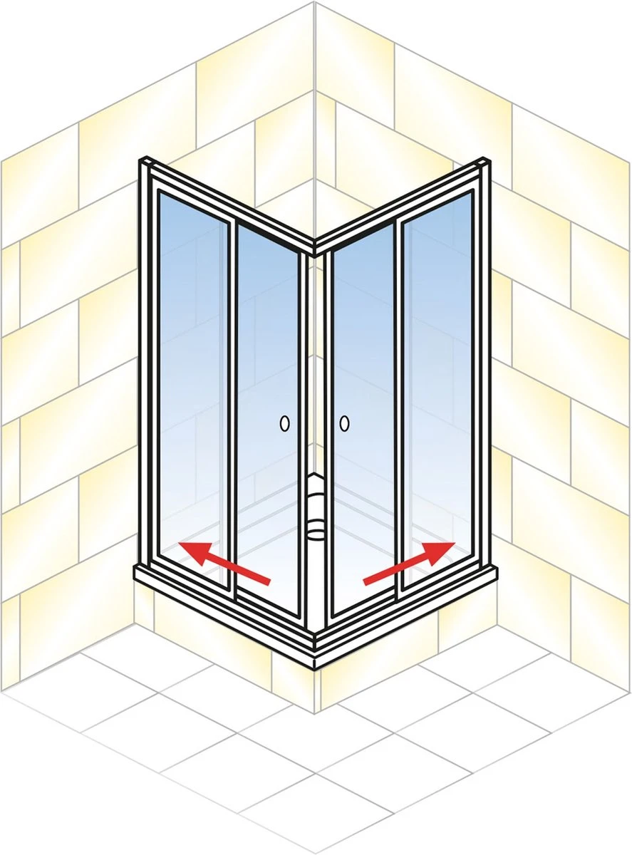 Schulte Douchecabine - Sunny Hoekinstap Met Schuifdeuren - Groot Verstelbereik 73,5 Tot Max. 88,5 Cm - Hoogte 180 Cm - Zwarte Profiel Met Helder Veiligheidsglas - Montage Op Douchebak Of Direct Op De Douchevloer 9 Schulte Douchecabine - Sunny Hoekinstap Met Schuifdeuren - Groot Verstelbereik 73,5 Tot Max. 88,5 Cm - Hoogte 180 Cm - Zwarte Profiel Met Helder Veiligheidsglas - Montage Op Douchebak Of Direct Op De Douchevloer - Afbeelding 7