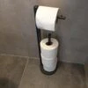 Luxe Toiletrolhouder - Toiletrolstandaard - Geschikt Voor 4 Wc Rollen - Metaal Zwart -Badkamer Producten Winkel 900x1200 52