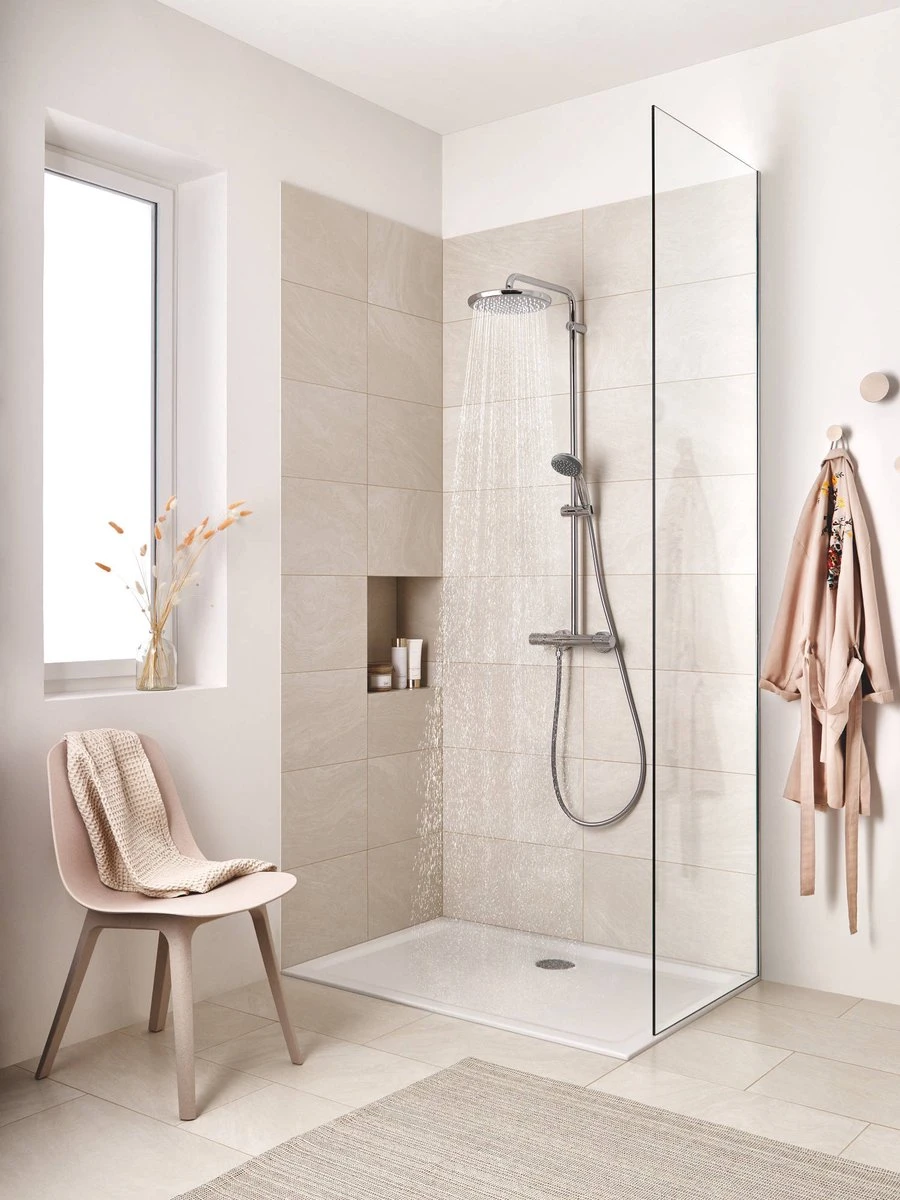 GROHE QuickFix Vitalio Start 100 Waterbesparende Douchekop - Ø 10 Cm - EcoJoy - 2 Straalstanden 16 GROHE QuickFix Vitalio Start 100 Waterbesparende Douchekop - Ø 10 Cm - EcoJoy - 2 Straalstanden - Afbeelding 14