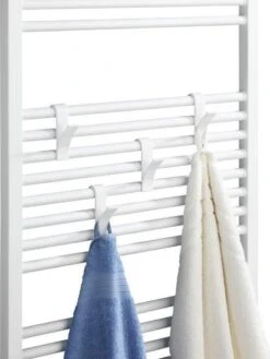 6x Handdoek Haak - Kleding Haak Voor Radiator - Radiatorhaakje - Handdoek Houder Hangend Aan Verwarming - Badkamer Haken Hangend - Ophanghaakje - Wit -Badkamer Producten Winkel 902x1200 6