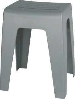 WENKO Badkamerkruk Kumba 38x47cm In Grijs Kunststof - Douchekruk -Badkamer Producten Winkel 909x1200 1