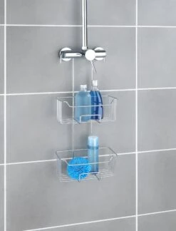 WENKO Doucherek Milo 2-laags 25x55cm RVS Glanzend - Doucherek Zonder Boren - Doucherek Hangend 12 WENKO Doucherek Milo 2-laags 25x55cm RVS Glanzend - Doucherek Zonder Boren - Doucherek Hangend -Badkamer Producten Winkel 914x1200 2