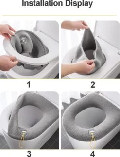 Toiletbril Rond - WC Bril Cover - Toiletbril Hoes - Duurzaam - Herbruikbaar - Grijs - Gratis Verzending -Badkamer Producten Winkel 915x1200 2