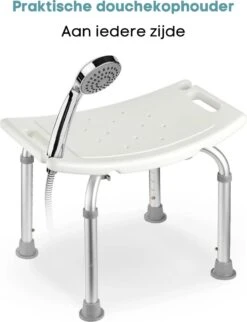 Life&Home Douchekruk - Wandbeugel Bijgeleverd - Douchestoel - 6 Hoogtes - Max 130 Kg - Handgrepen -Badkamer Producten Winkel 920x1200 3