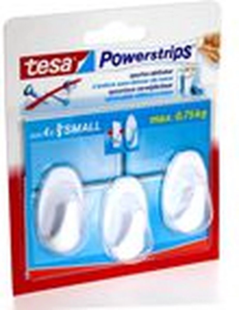 Tesa Powerstrips Small Ovaal - Wit 3 Stuks 10 Tesa Powerstrips Small Ovaal - Wit 3 Stuks - Afbeelding 8