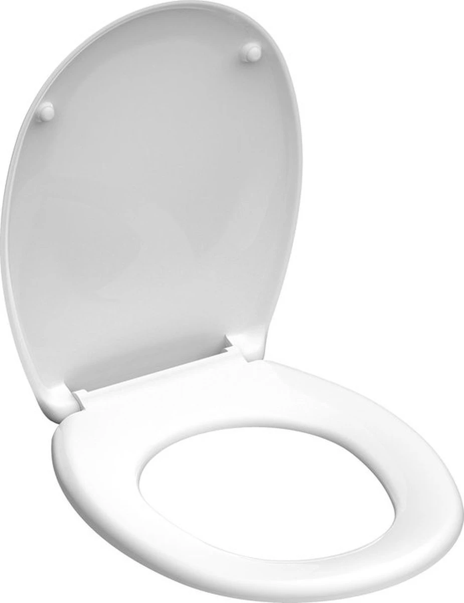 SCHÜTTE WC-Bril 82000 WHITE - Duroplast - RVS-Scharnieren - Gelakt - Wit 14 SCHÜTTE WC-Bril 82000 WHITE - Duroplast - RVS-Scharnieren - Gelakt - Wit - Afbeelding 12