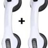 Merkloos 2x Anti Slip Zuig Handvat - Zuignap Handgreep Badkamer/Toilet - Badkamer Veiligheidsgreep - Handgreep Met Zuignappen - Badgreep - Krachtig En Verplaatsbaar - Trekvermogen Tot 50KG - 30cm -Badkamer Producten Winkel 926x1200 1
